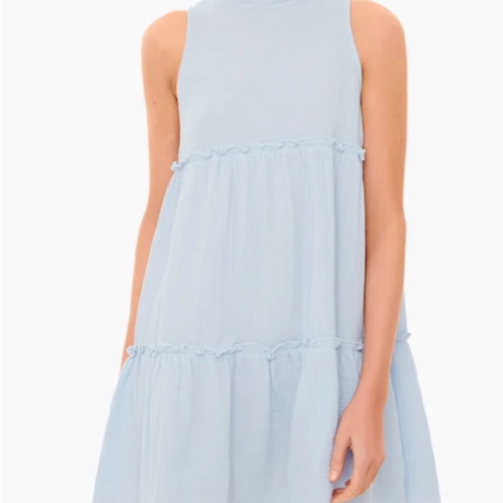 Pomander Place blue lightweight Gauze Morgan Dress - XXL - OK Condition